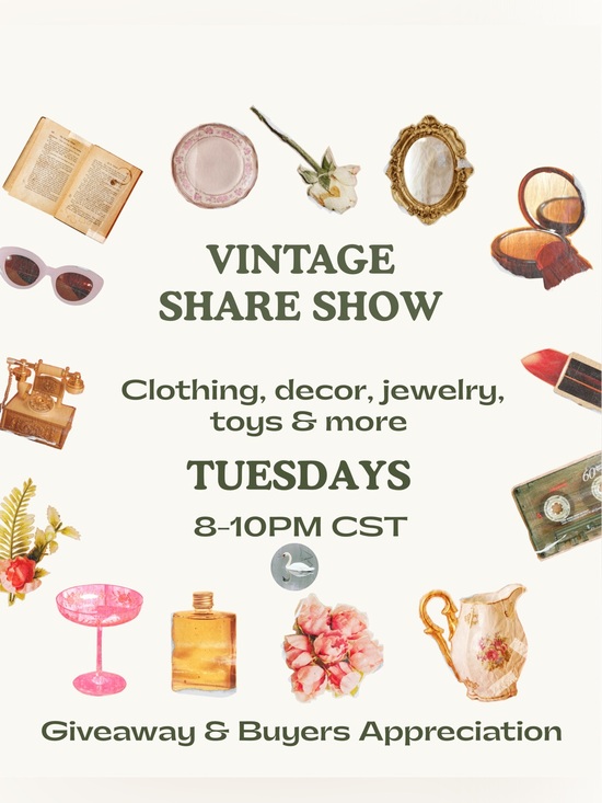 Other - LIVE Tuesday Vintage Share Show 8-10pm cst
